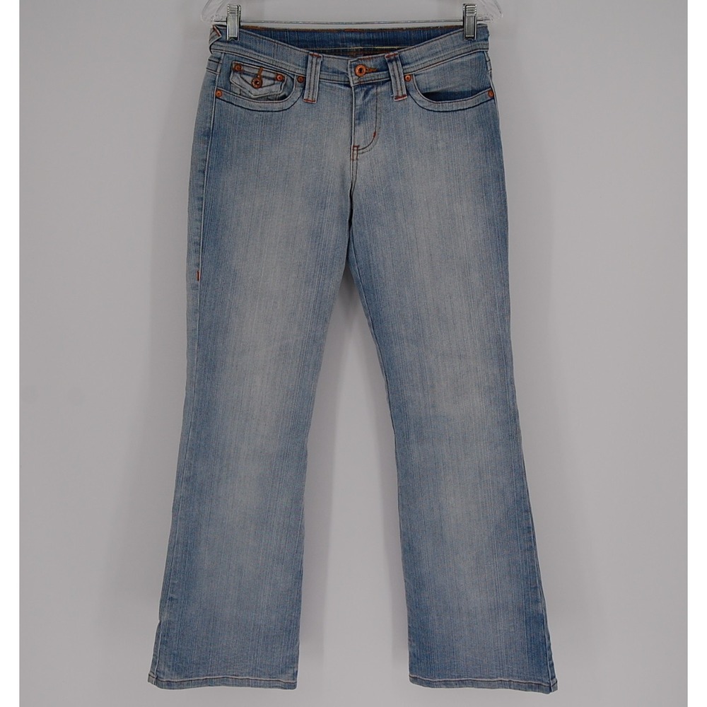 Vintage Bongo Women Jeans Size 9‎ Light Wash Bootcut Medium Rise Casual Denim